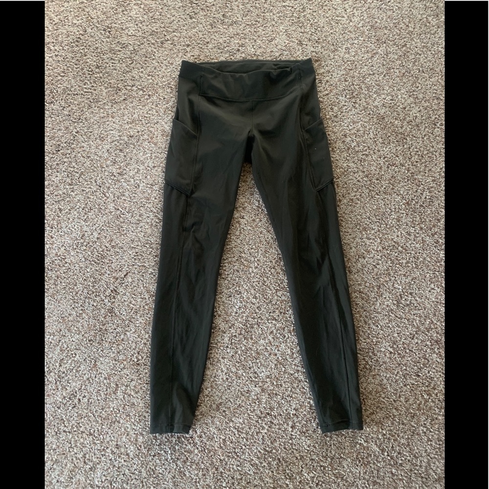 Lululemon leggings size 8 olive green